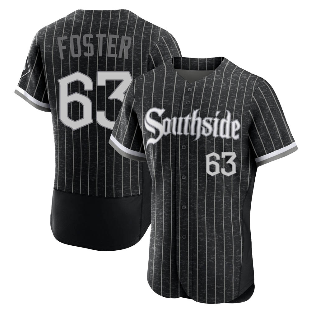 Authentic Matt Foster Men's Chicago White Sox Black 2021 City Connect Jersey Authentic Matt Foster Men's Chicago White Sox Black 2021 City Connect Jersey