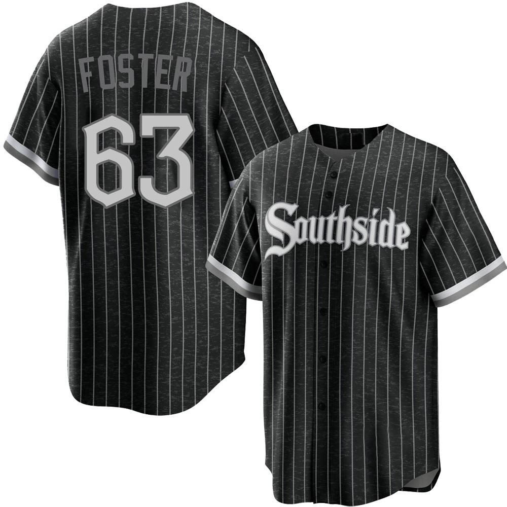 Replica Matt Foster Men's Chicago White Sox Black 2021 City Connect Jersey Replica Matt Foster Men's Chicago White Sox Black 2021 City Connect Jersey