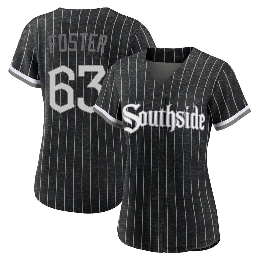 Replica Matt Foster Women's Chicago White Sox Black 2021 City Connect Jersey Replica Matt Foster Women's Chicago White Sox Black 2021 City Connect Jersey