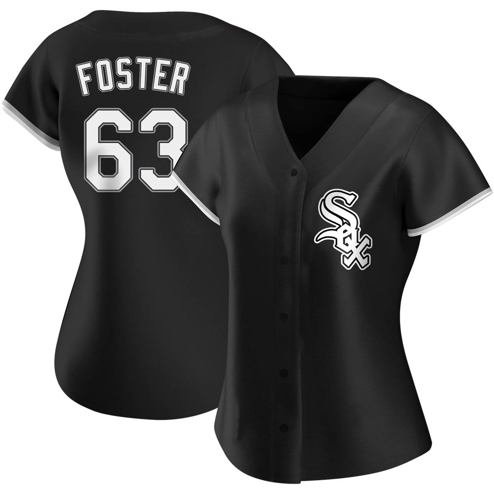 Replica Matt Foster Women's Chicago White Sox Black Alternate Jersey Replica Matt Foster Women's Chicago White Sox Black Alternate Jersey