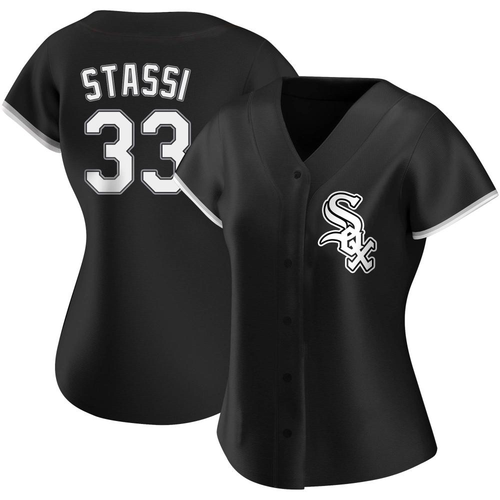 Replica Max Stassi Women's Chicago White Sox Black Alternate Jersey Replica Max Stassi Women's Chicago White Sox Black Alternate Jersey
