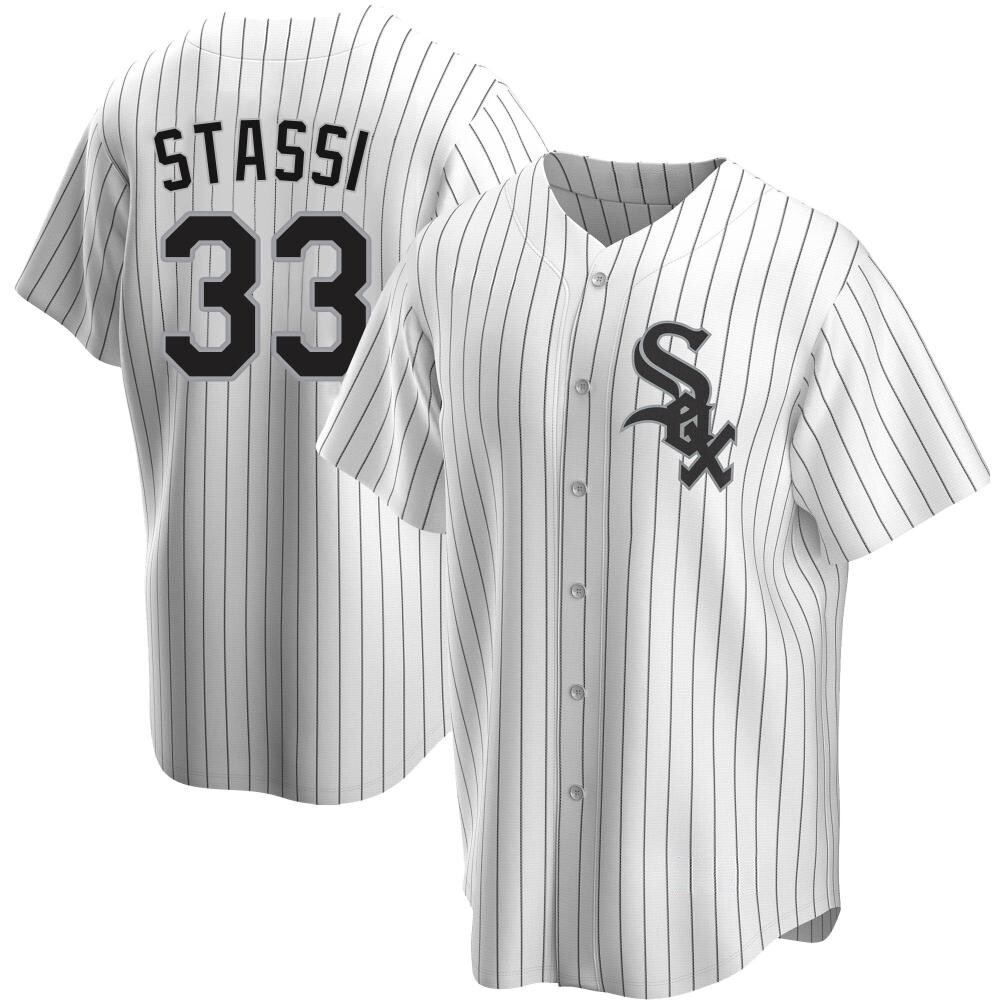 Replica Max Stassi Youth Chicago White Sox White Home Jersey Replica Max Stassi Youth Chicago White Sox White Home Jersey