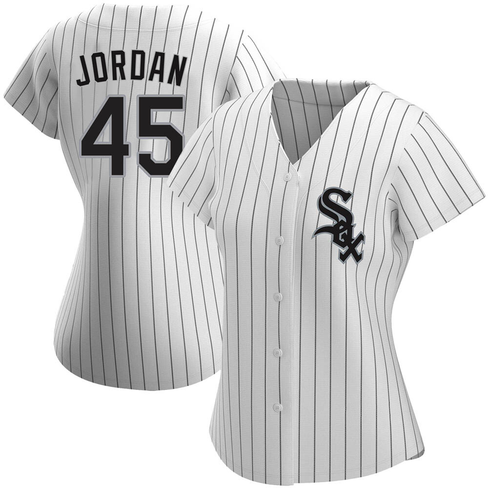Authentic Michael Jordan Women's Chicago White Sox White Home Jersey Authentic Michael Jordan Women's Chicago White Sox White Home Jersey