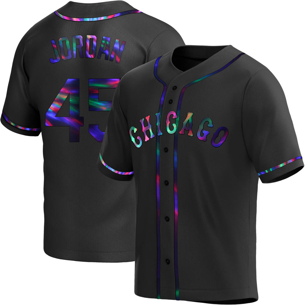 Replica Michael Jordan Youth Chicago White Sox Black Holographic Alternate Jersey Replica Michael Jordan Youth Chicago White Sox Black Holographic Alternate Jersey