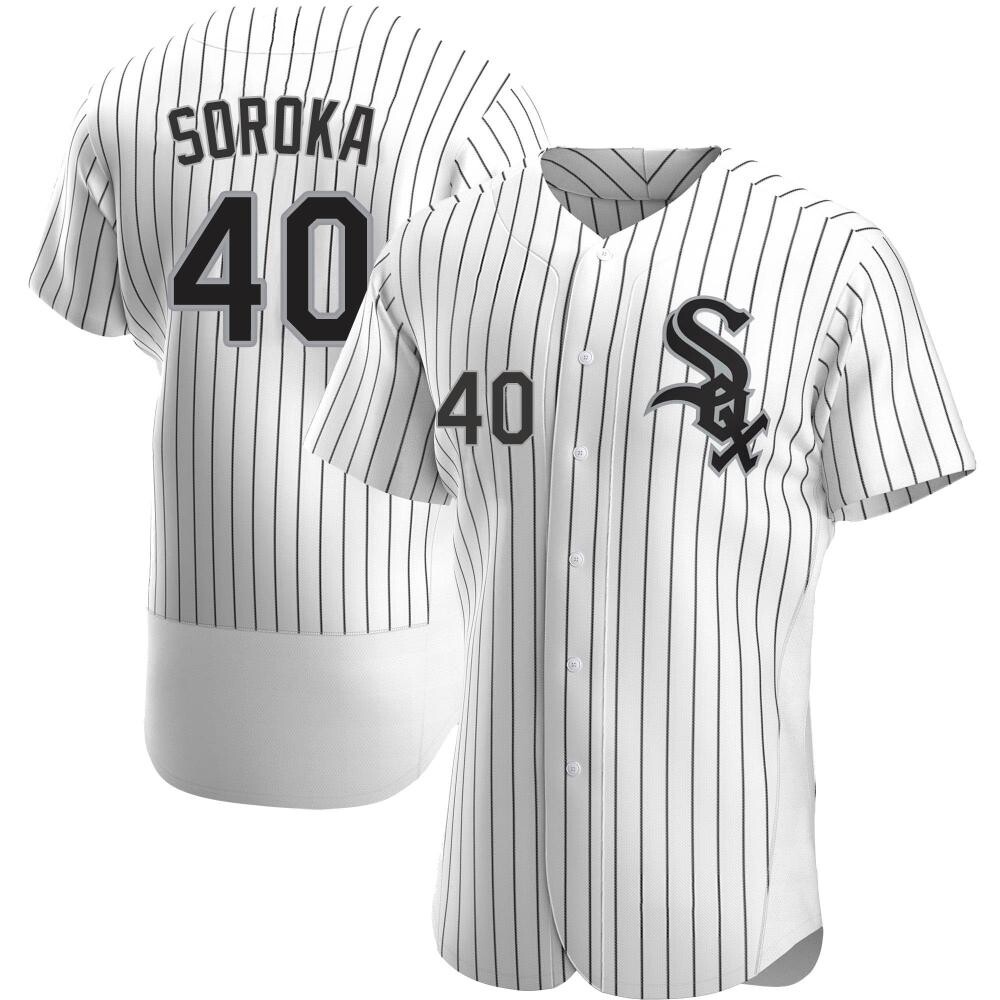 Authentic Michael Soroka Men's Chicago White Sox White Home Jersey Authentic Michael Soroka Men's Chicago White Sox White Home Jersey