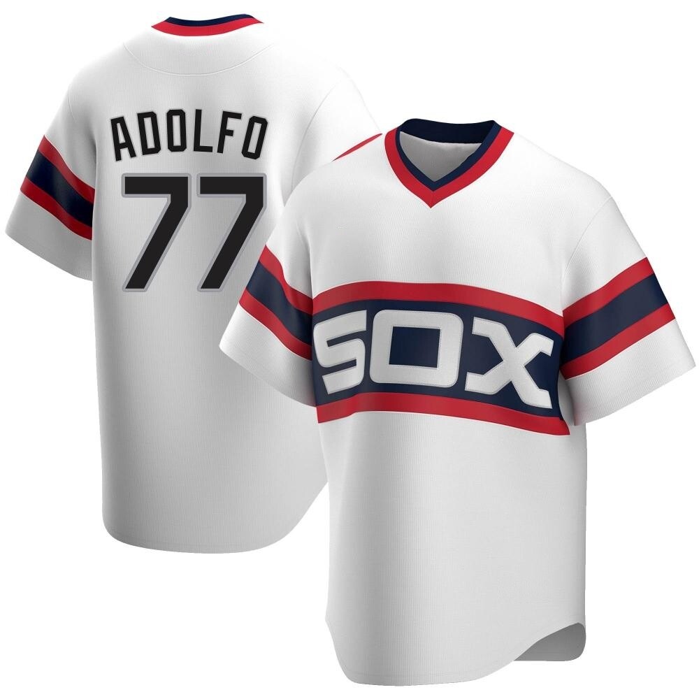 Replica Micker Adolfo Youth Chicago White Sox White Cooperstown Collection Jersey Replica Micker Adolfo Youth Chicago White Sox White Cooperstown Collection Jersey