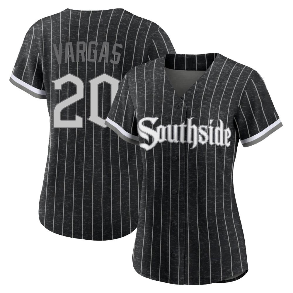 Authentic Miguel Vargas Women's Chicago White Sox Black 2021 City Connect Jersey Authentic Miguel Vargas Women's Chicago White Sox Black 2021 City Connect Jersey