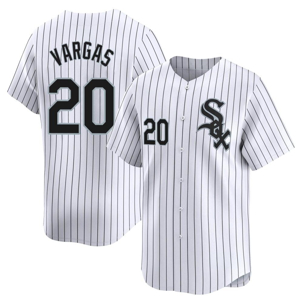 Limited Miguel Vargas Men's Chicago White Sox White Home Jersey Limited Miguel Vargas Men's Chicago White Sox White Home Jersey