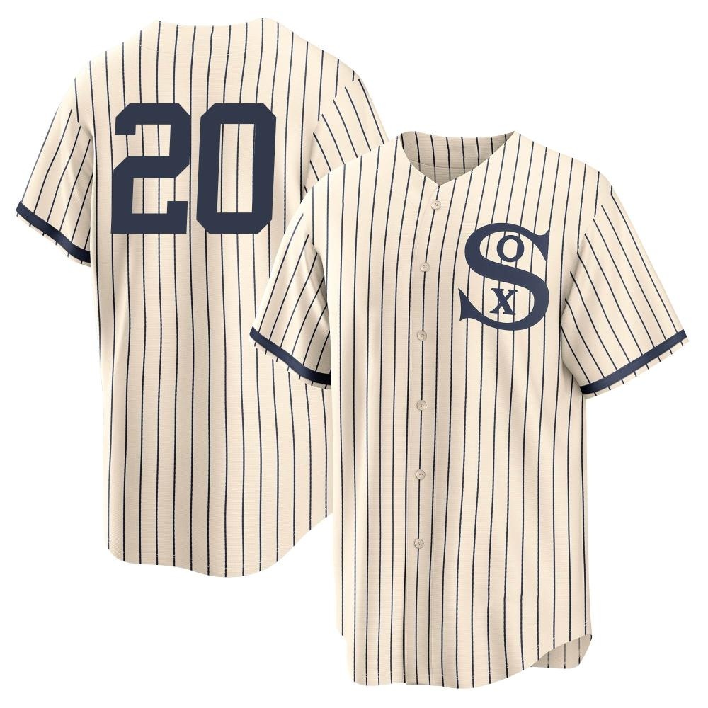 Replica Miguel Vargas Men's Chicago White Sox Cream 2021 Field of Dreams Jersey