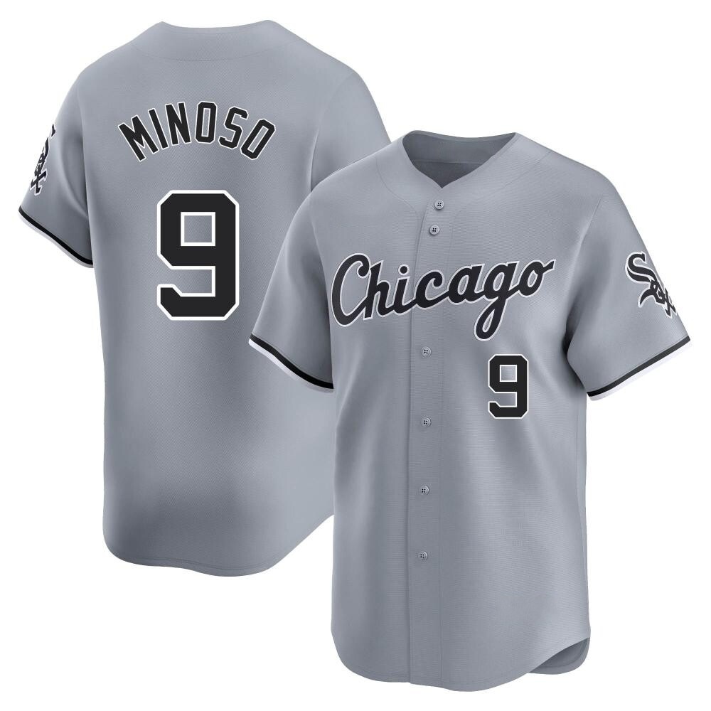 Limited Minnie Minoso Men's Chicago White Sox Gray Road Jersey Limited Minnie Minoso Men's Chicago White Sox Gray Road Jersey