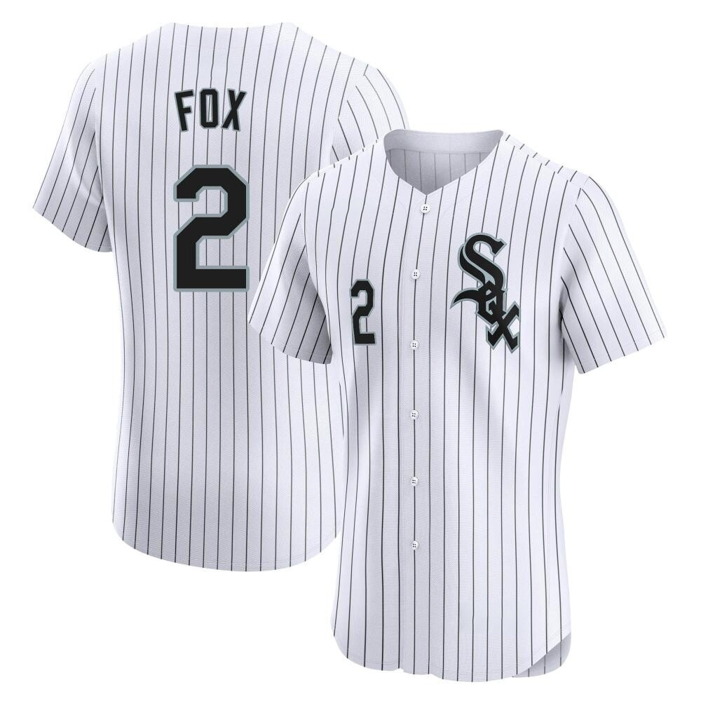 Elite Nellie Fox Men's Chicago White Sox White Home Jersey Elite Nellie Fox Men's Chicago White Sox White Home Jersey