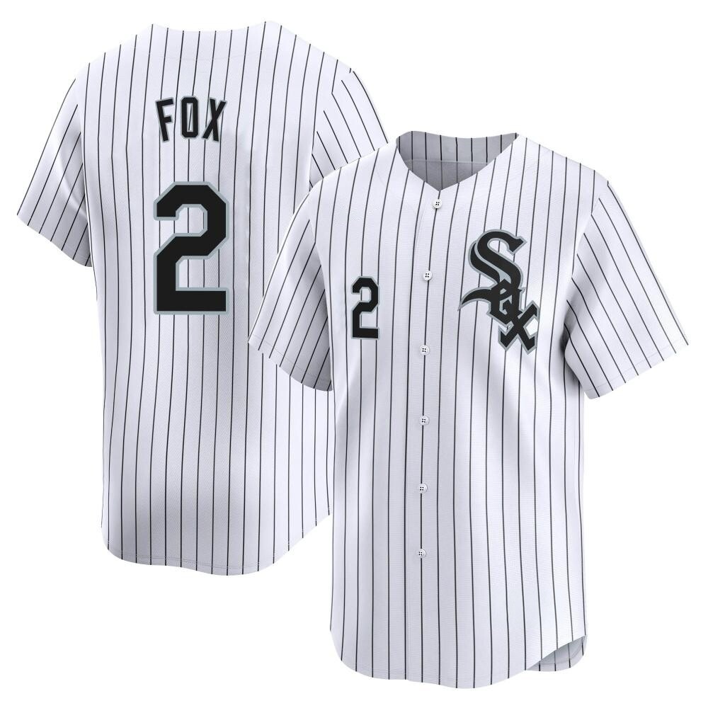Limited Nellie Fox Men's Chicago White Sox White Home Jersey Limited Nellie Fox Men's Chicago White Sox White Home Jersey