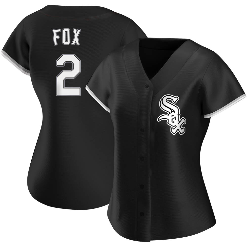 Replica Nellie Fox Women's Chicago White Sox Black Alternate Jersey Replica Nellie Fox Women's Chicago White Sox Black Alternate Jersey
