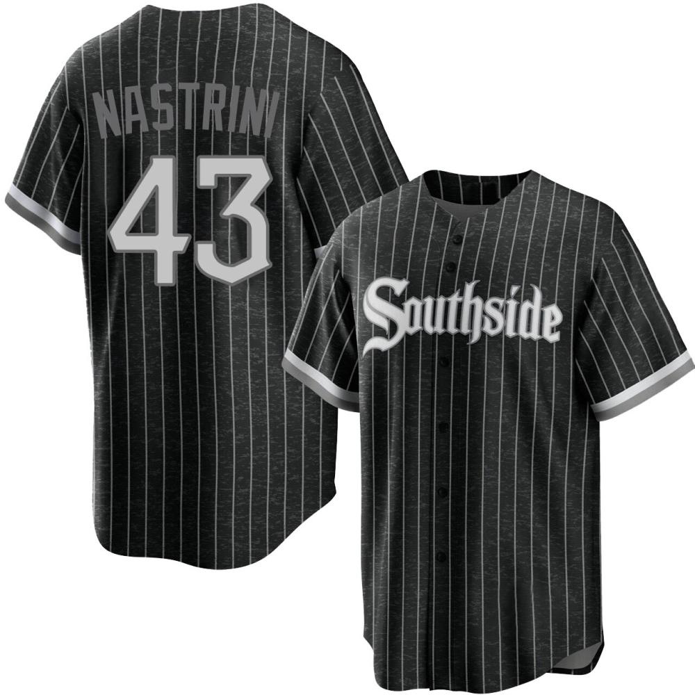 Replica Nick Nastrini Men's Chicago White Sox Black 2021 City Connect Jersey Replica Nick Nastrini Men's Chicago White Sox Black 2021 City Connect Jersey