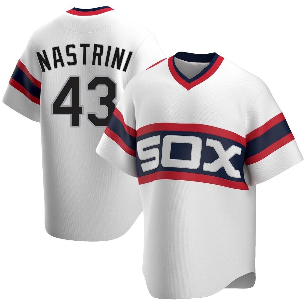 Replica Nick Nastrini Men's Chicago White Sox White Cooperstown Collection Jersey Replica Nick Nastrini Men's Chicago White Sox White Cooperstown Collection Jersey