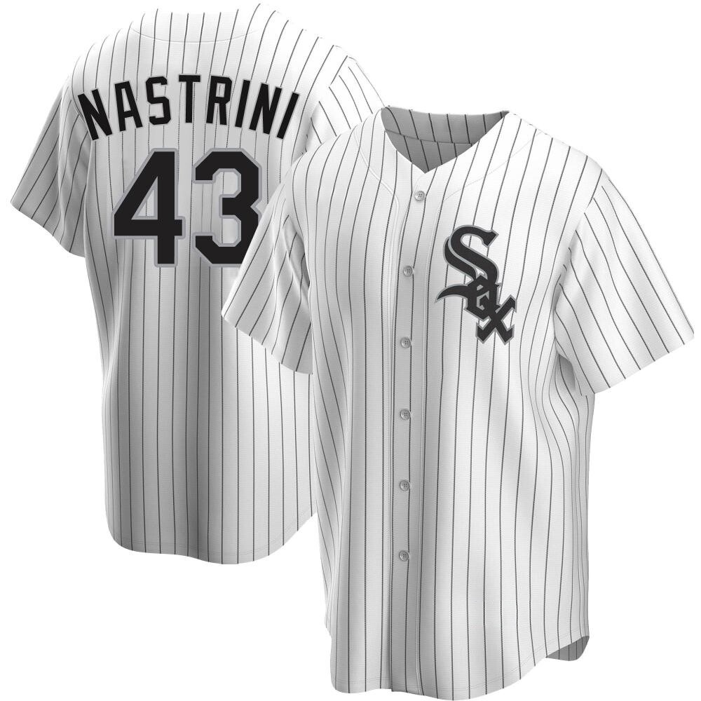 Replica Nick Nastrini Men's Chicago White Sox White Home Jersey Replica Nick Nastrini Men's Chicago White Sox White Home Jersey