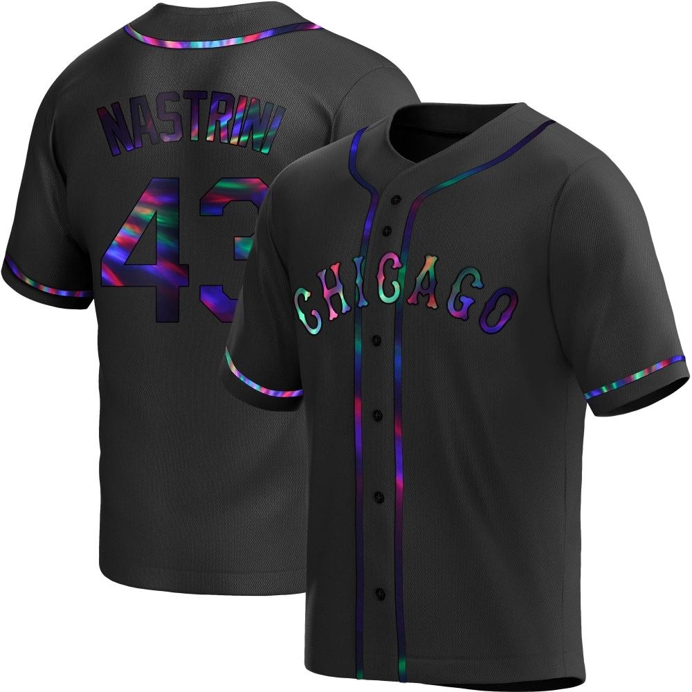 Replica Nick Nastrini Youth Chicago White Sox Black Holographic Alternate Jersey Replica Nick Nastrini Youth Chicago White Sox Black Holographic Alternate Jersey