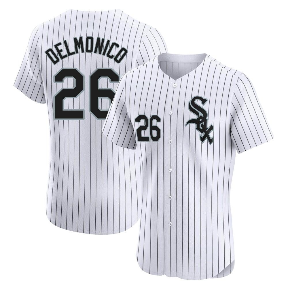 Elite Nicky Delmonico Men's Chicago White Sox White Home Jersey Elite Nicky Delmonico Men's Chicago White Sox White Home Jersey