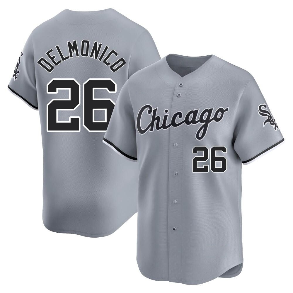 Limited Nicky Delmonico Youth Chicago White Sox Gray Road Jersey Limited Nicky Delmonico Youth Chicago White Sox Gray Road Jersey