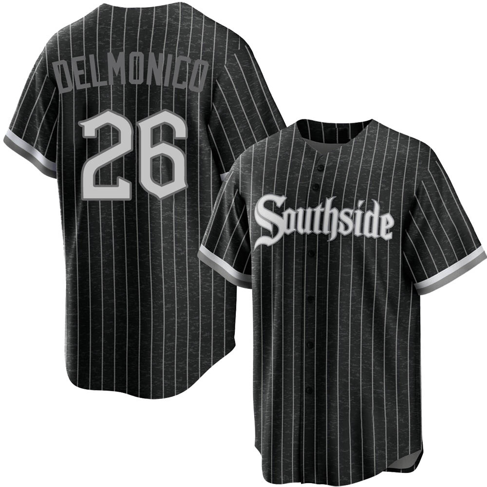 Replica Nicky Delmonico Youth Chicago White Sox Black 2021 City Connect Jersey Replica Nicky Delmonico Youth Chicago White Sox Black 2021 City Connect Jersey