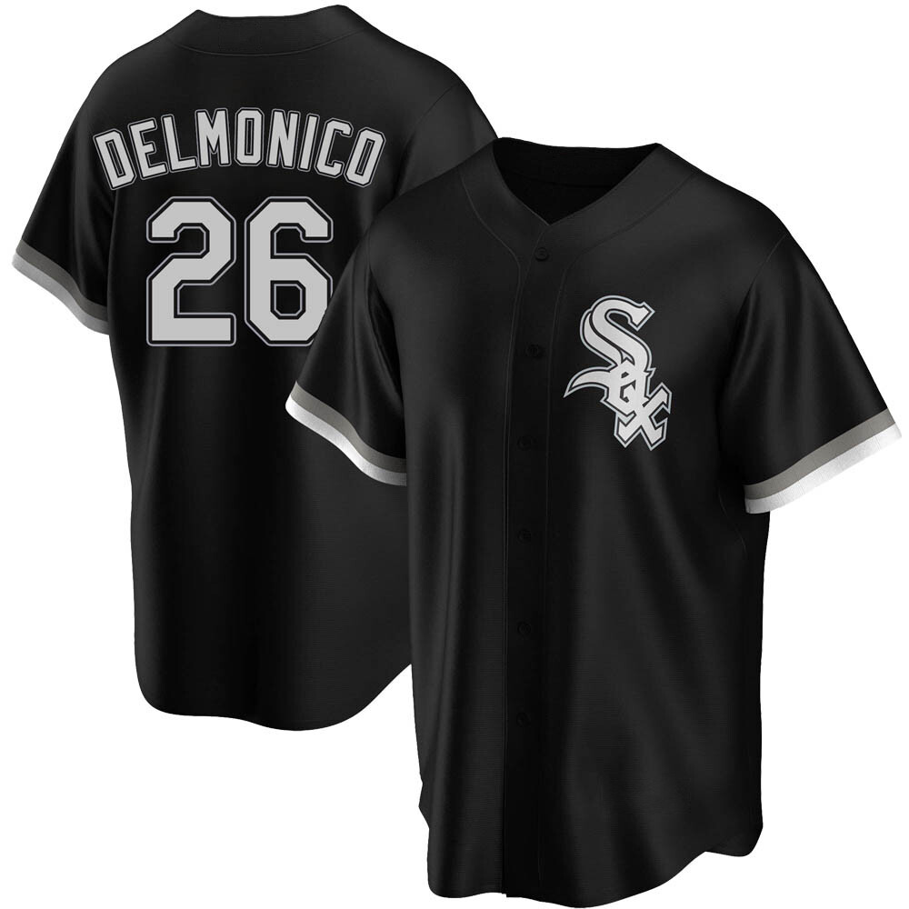 Replica Nicky Delmonico Youth Chicago White Sox Black Alternate Jersey Replica Nicky Delmonico Youth Chicago White Sox Black Alternate Jersey