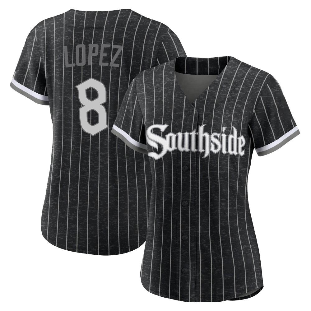 Authentic Nicky Lopez Women's Chicago White Sox Black 2021 City Connect Jersey Authentic Nicky Lopez Women's Chicago White Sox Black 2021 City Connect Jersey