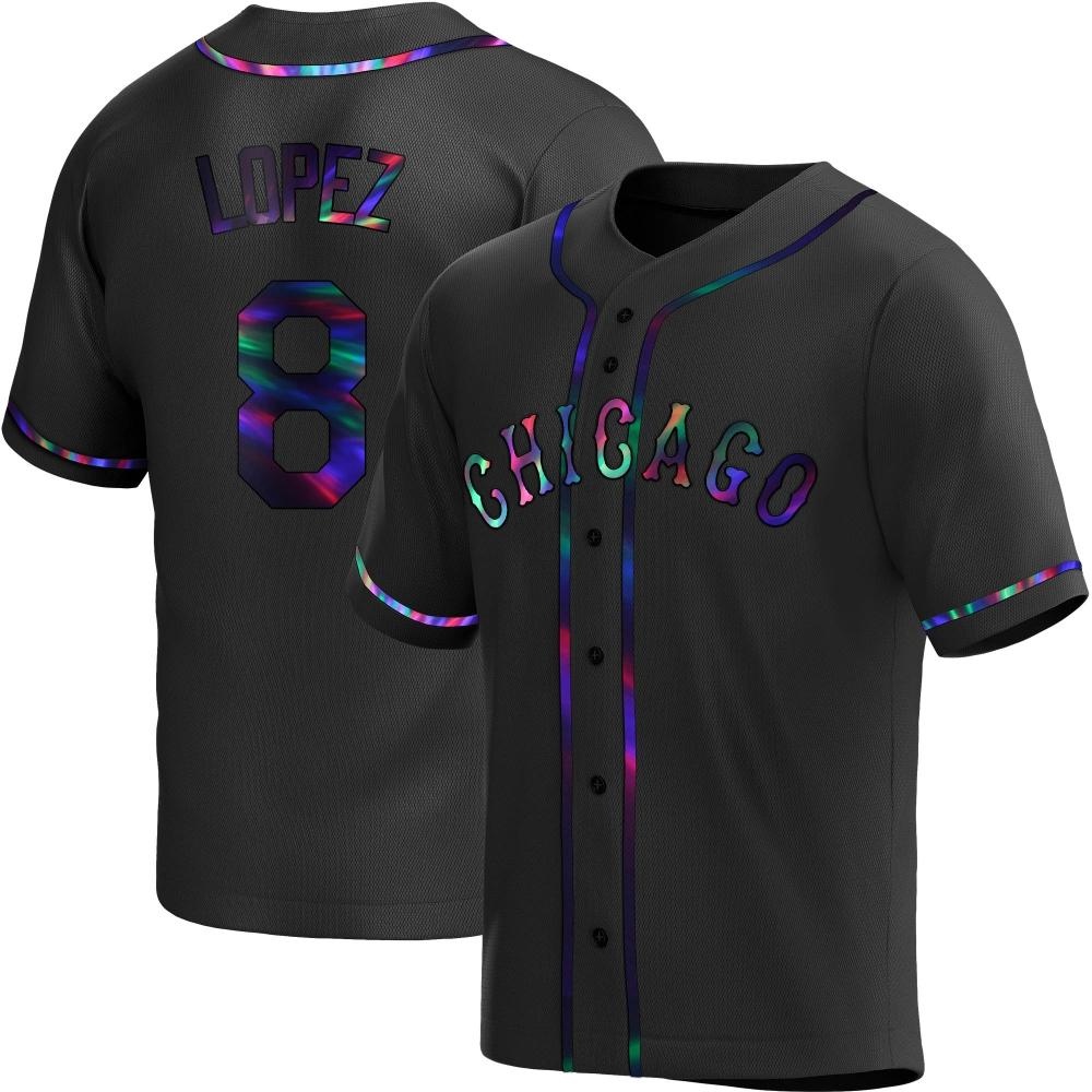 Replica Nicky Lopez Youth Chicago White Sox Black Holographic Alternate Jersey Replica Nicky Lopez Youth Chicago White Sox Black Holographic Alternate Jersey