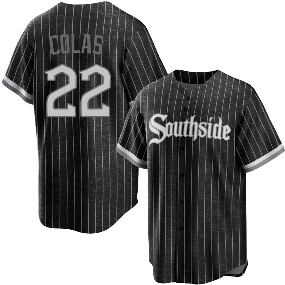 Replica Oscar Colas Men's Chicago White Sox Black 2021 City Connect Jersey Replica Oscar Colas Men's Chicago White Sox Black 2021 City Connect Jersey