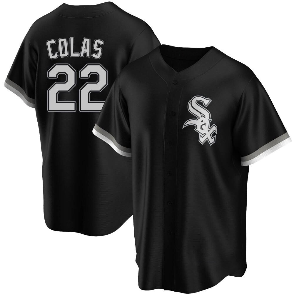 Replica Oscar Colas Youth Chicago White Sox Black Alternate Jersey Replica Oscar Colas Youth Chicago White Sox Black Alternate Jersey