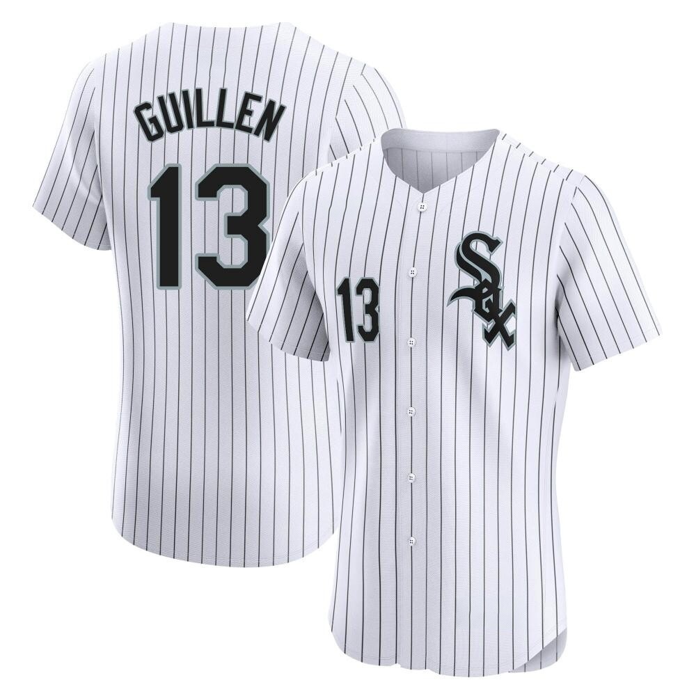 Elite Ozzie Guillen Men's Chicago White Sox White Home Jersey Elite Ozzie Guillen Men's Chicago White Sox White Home Jersey