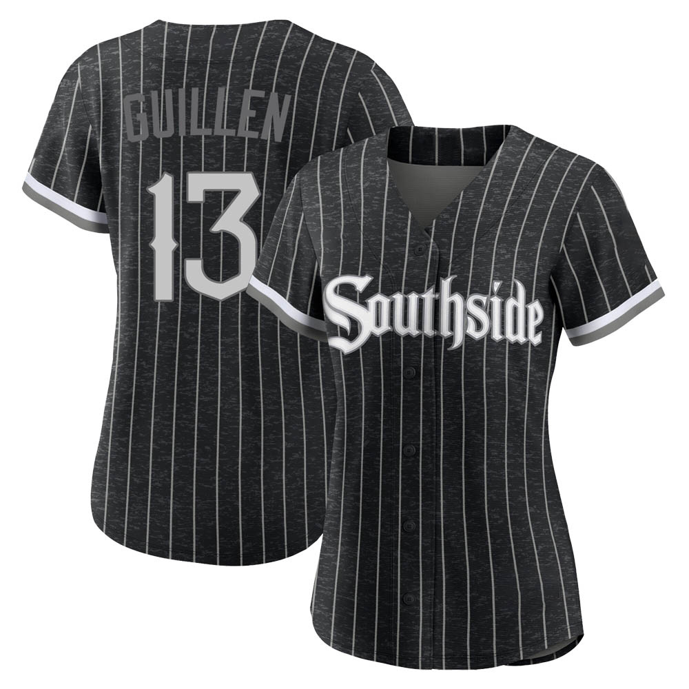 Replica Ozzie Guillen Women's Chicago White Sox Black 2021 City Connect Jersey Replica Ozzie Guillen Women's Chicago White Sox Black 2021 City Connect Jersey