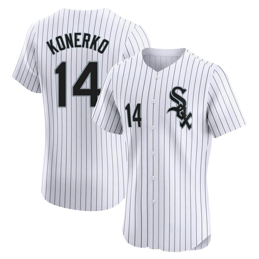 Elite Paul Konerko Men's Chicago White Sox White Home Jersey Elite Paul Konerko Men's Chicago White Sox White Home Jersey