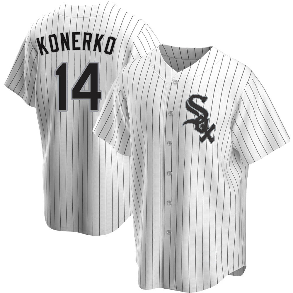 Replica Paul Konerko Men's Chicago White Sox White Home Jersey Replica Paul Konerko Men's Chicago White Sox White Home Jersey