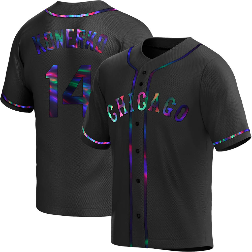 Replica Paul Konerko Youth Chicago White Sox Black Holographic Alternate Jersey Replica Paul Konerko Youth Chicago White Sox Black Holographic Alternate Jersey