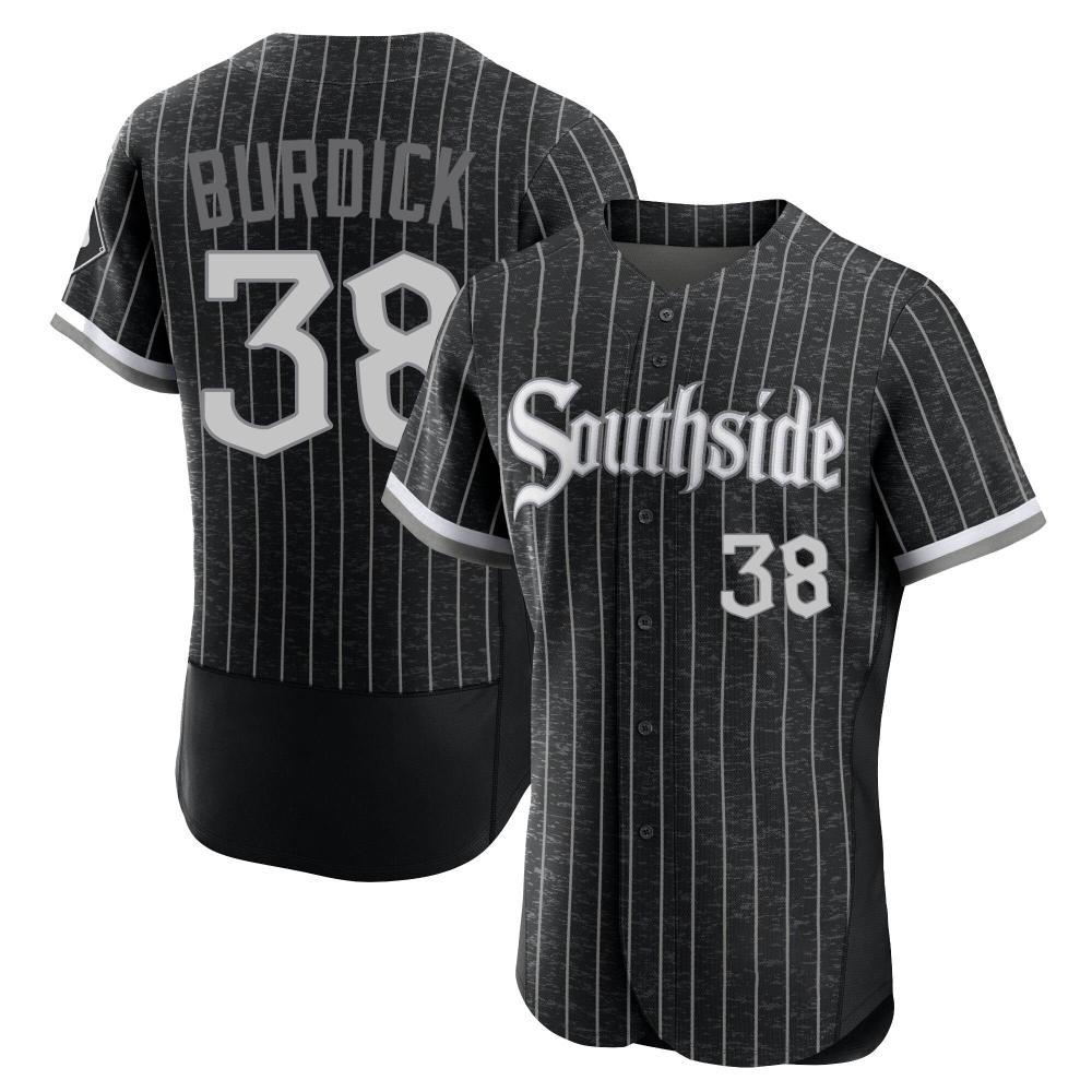 Authentic Peyton Burdick Men's Chicago White Sox Black 2021 City Connect Jersey Authentic Peyton Burdick Men's Chicago White Sox Black 2021 City Connect Jersey