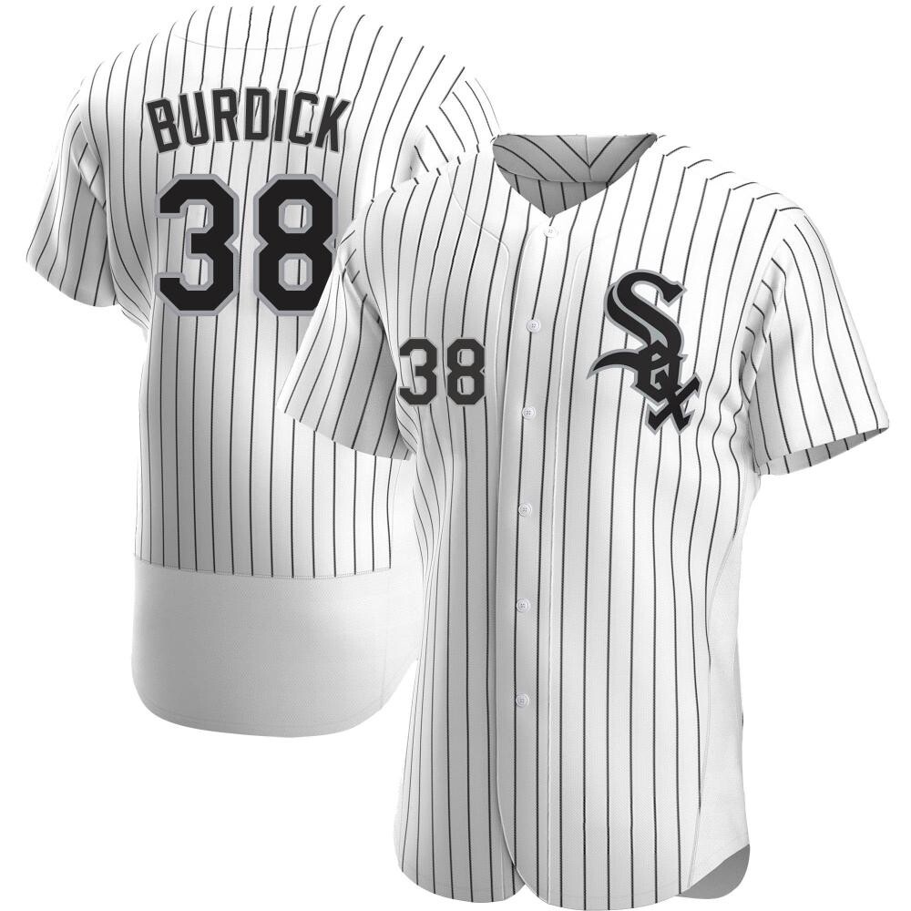 Authentic Peyton Burdick Men's Chicago White Sox White Home Jersey Authentic Peyton Burdick Men's Chicago White Sox White Home Jersey