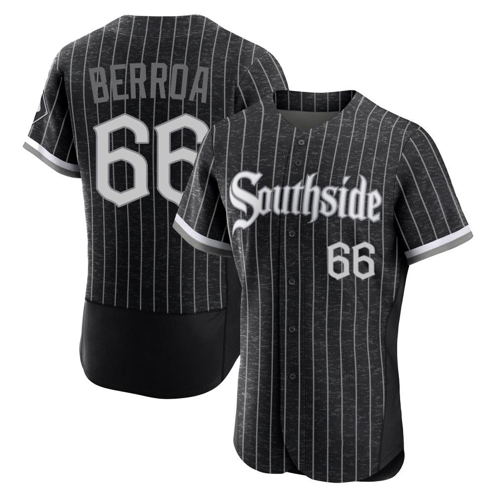 Authentic Prelander Berroa Men's Chicago White Sox Black 2021 City Connect Jersey Authentic Prelander Berroa Men's Chicago White Sox Black 2021 City Connect Jersey