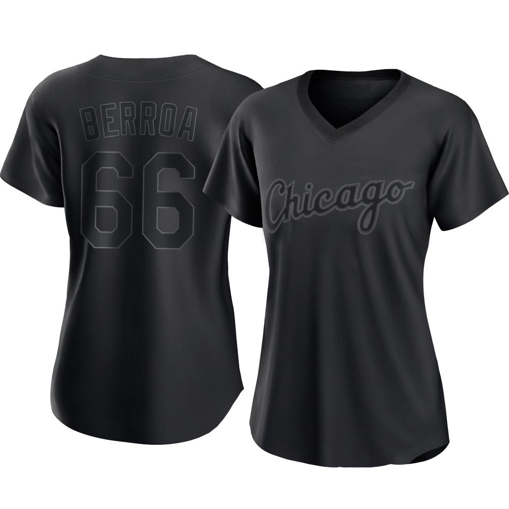 Authentic Prelander Berroa Women's Chicago White Sox Black Pitch Fashion Jersey Authentic Prelander Berroa Women's Chicago White Sox Black Pitch Fashion Jersey