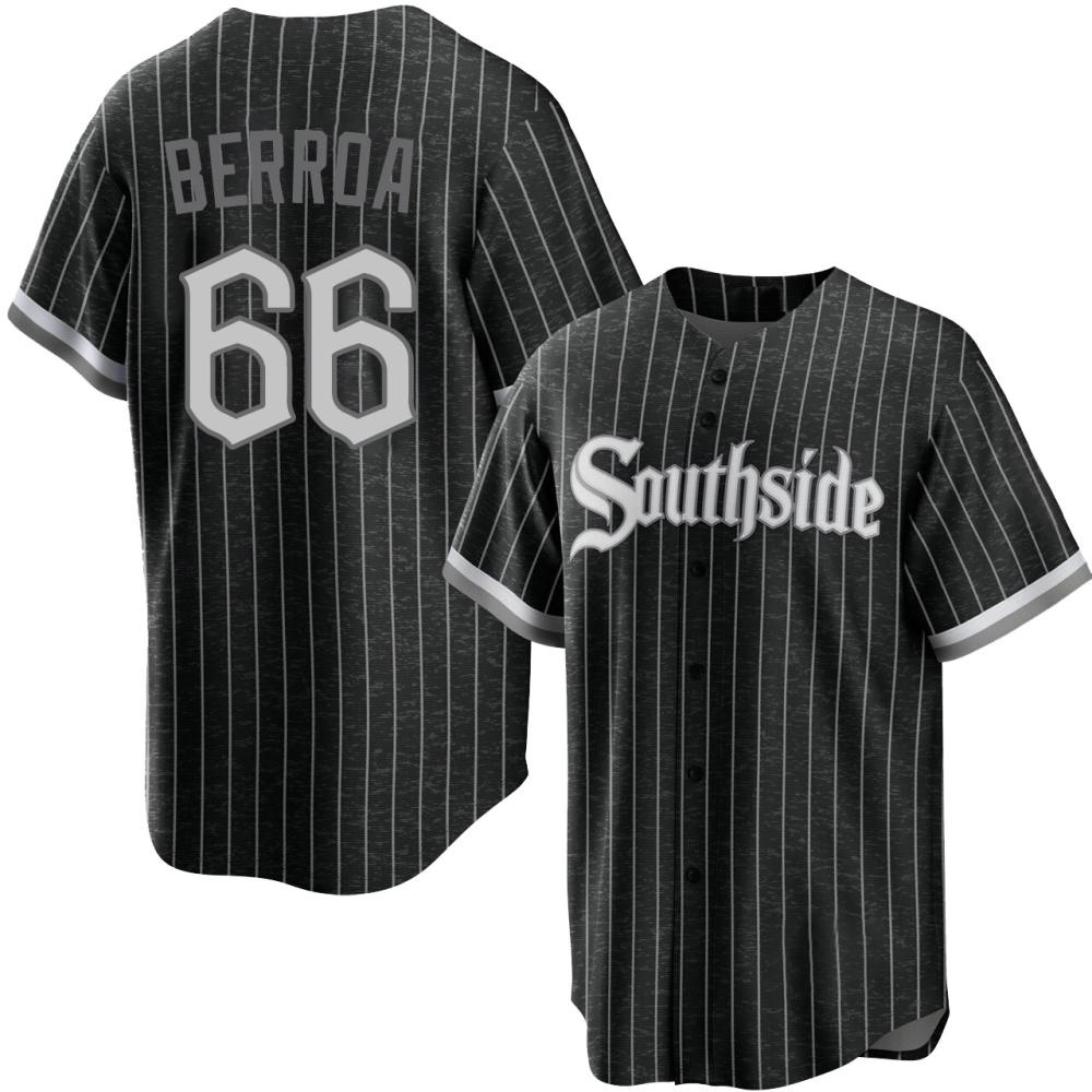 Replica Prelander Berroa Men's Chicago White Sox Black 2021 City Connect Jersey Replica Prelander Berroa Men's Chicago White Sox Black 2021 City Connect Jersey