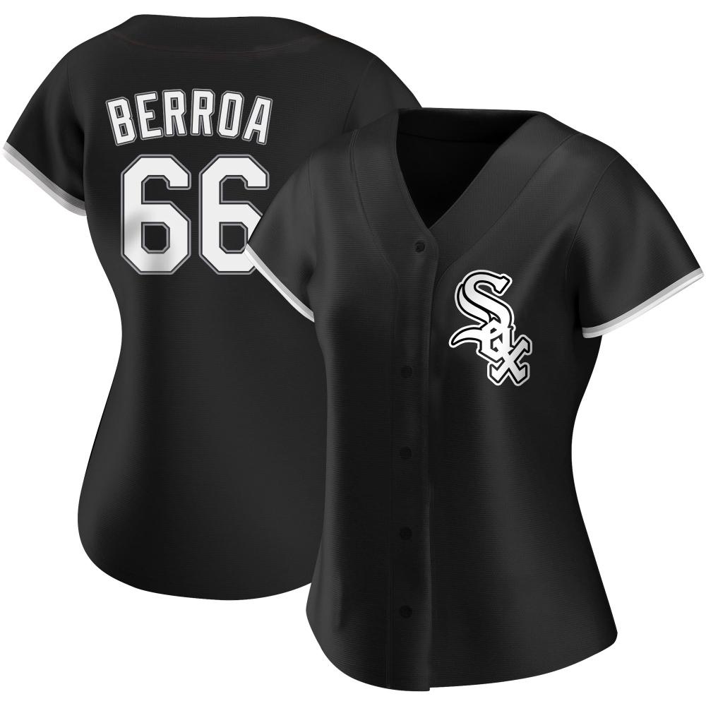 Replica Prelander Berroa Women's Chicago White Sox Black Alternate Jersey Replica Prelander Berroa Women's Chicago White Sox Black Alternate Jersey
