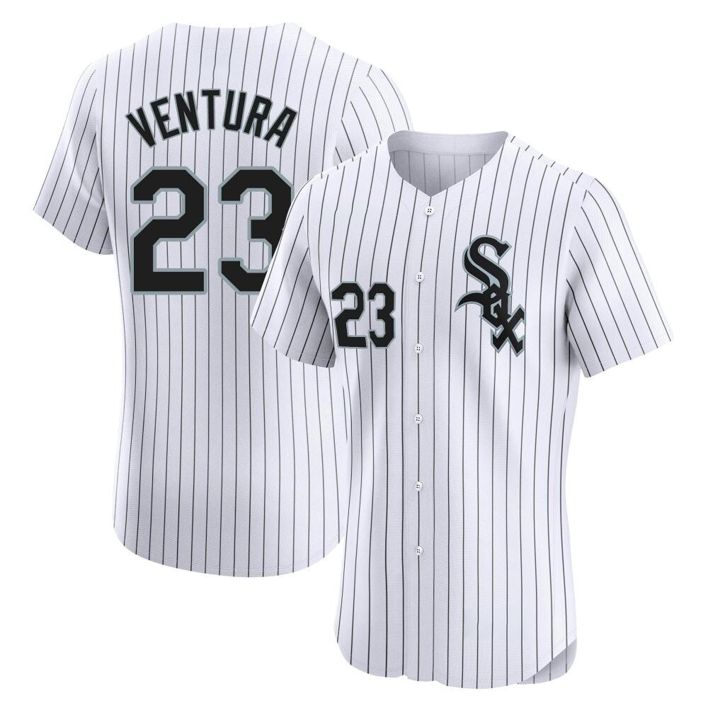 Elite Robin Ventura Men's Chicago White Sox White Home Jersey