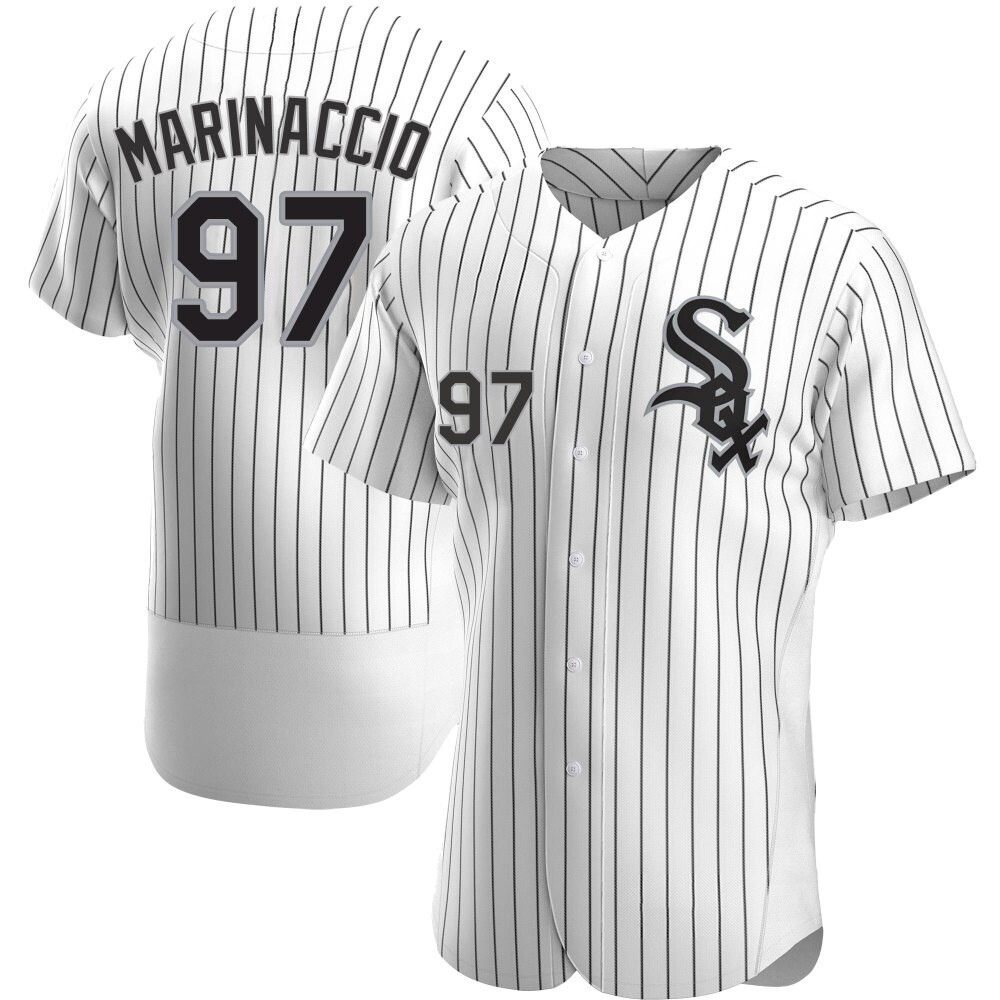 Authentic Ron Marinaccio Men's Chicago White Sox White Home Jersey Authentic Ron Marinaccio Men's Chicago White Sox White Home Jersey