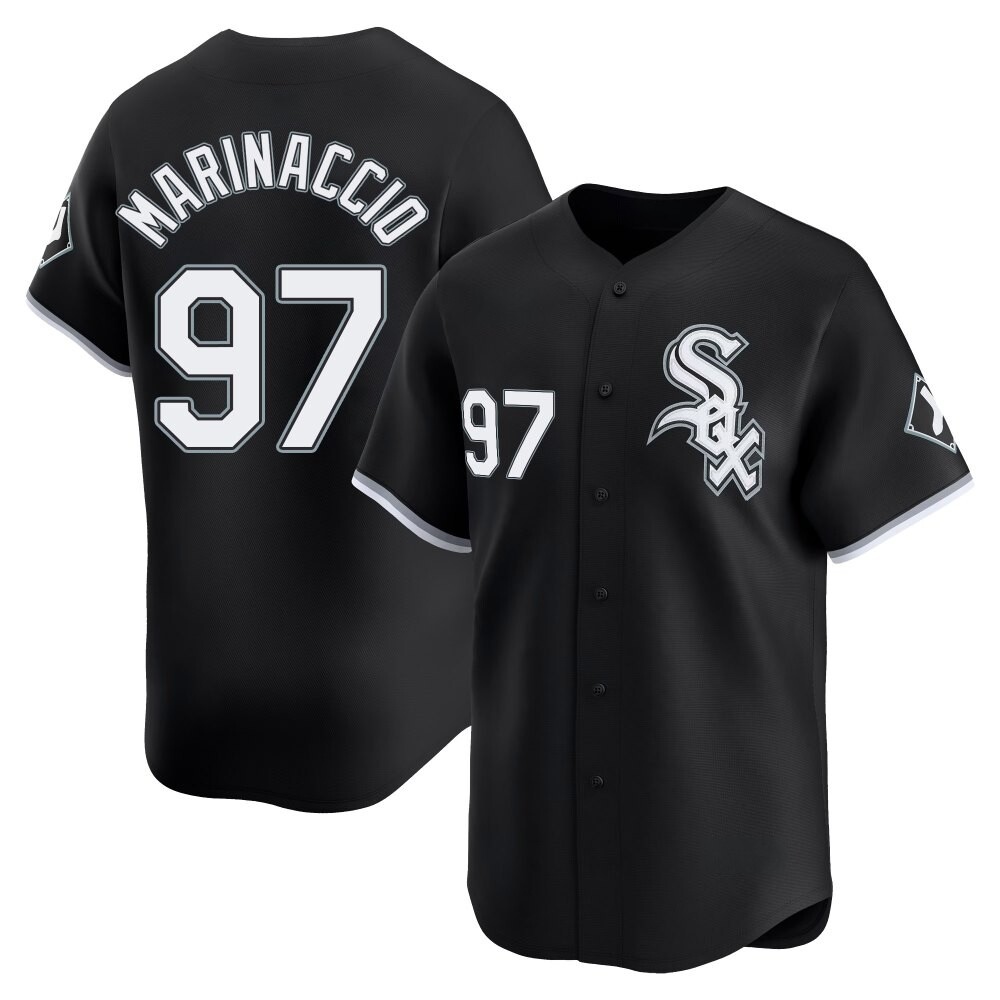 Limited Ron Marinaccio Men's Chicago White Sox Black Alternate Jersey