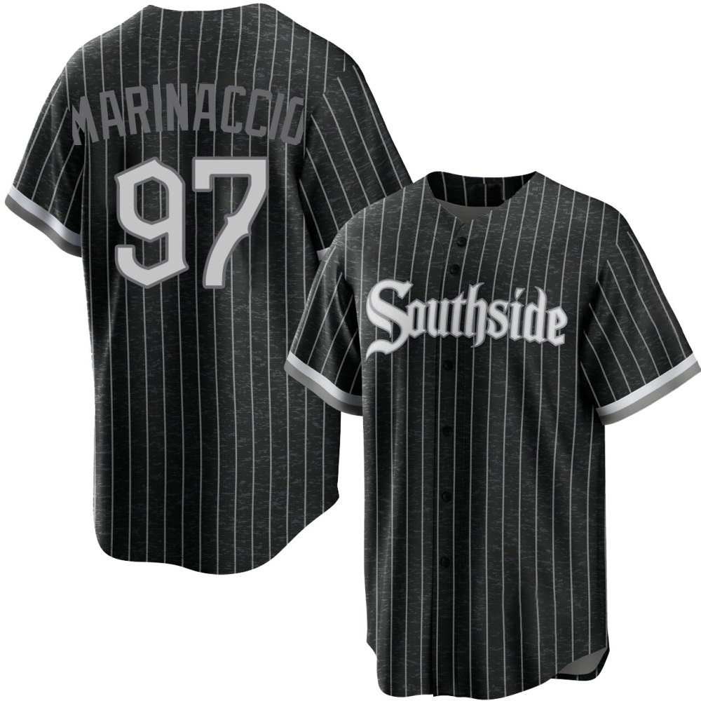 Replica Ron Marinaccio Men's Chicago White Sox Black 2021 City Connect Jersey