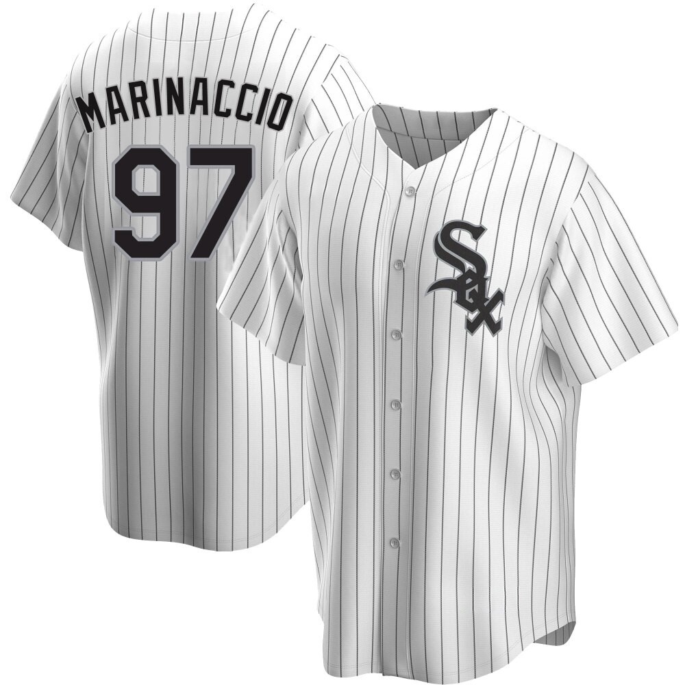 Replica Ron Marinaccio Men's Chicago White Sox White Home Jersey Replica Ron Marinaccio Men's Chicago White Sox White Home Jersey