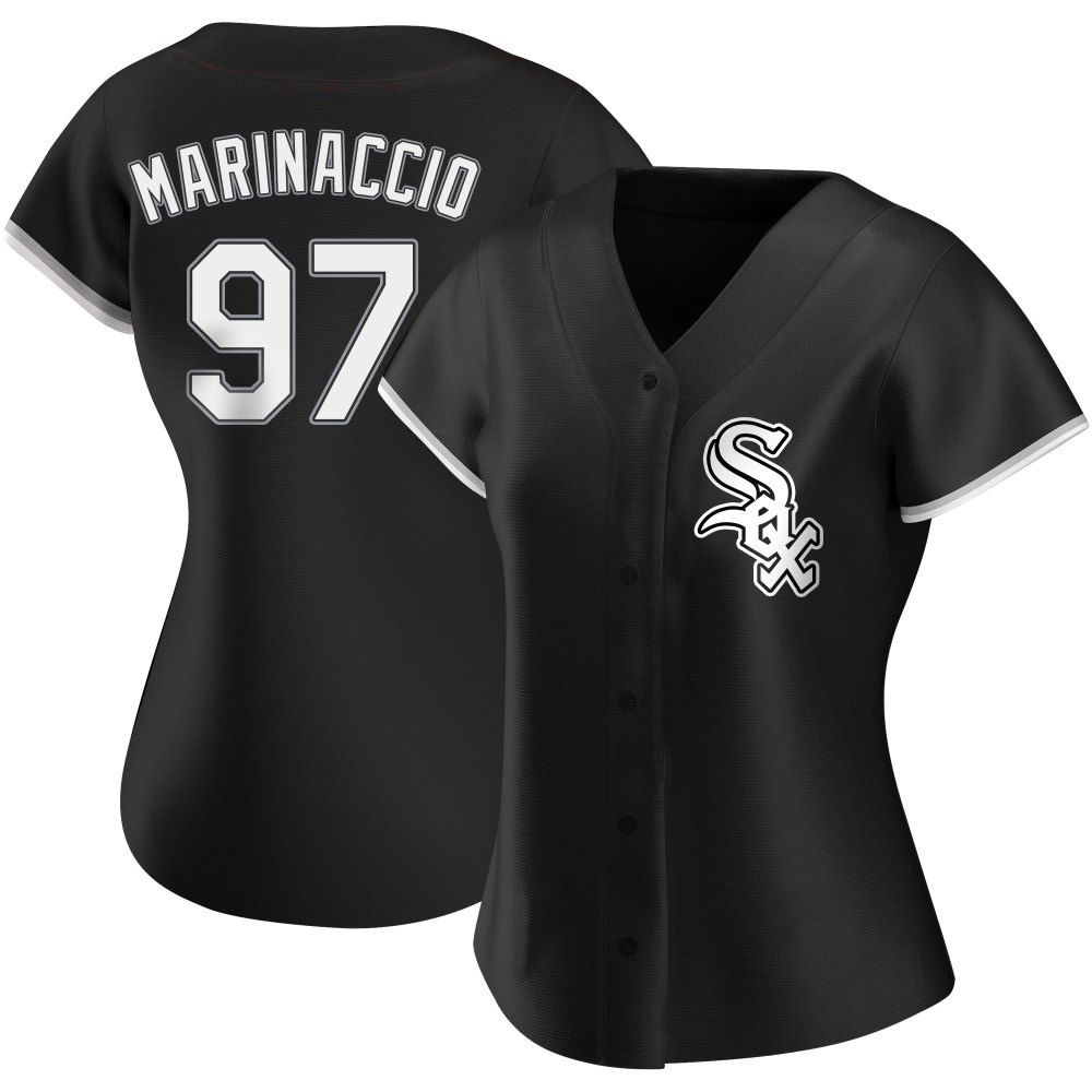 Replica Ron Marinaccio Women's Chicago White Sox Black Alternate Jersey Replica Ron Marinaccio Women's Chicago White Sox Black Alternate Jersey
