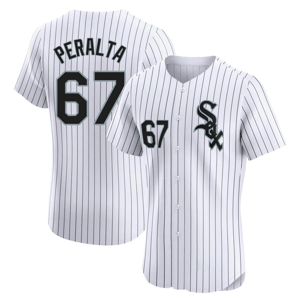 Elite Sammy Peralta Men's Chicago White Sox White Home Jersey Elite Sammy Peralta Men's Chicago White Sox White Home Jersey