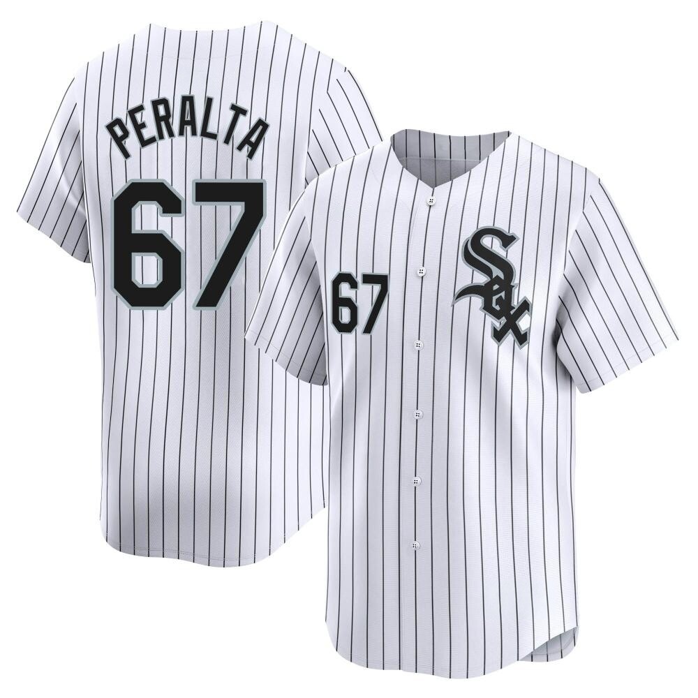 Limited Sammy Peralta Men's Chicago White Sox White Home Jersey Limited Sammy Peralta Men's Chicago White Sox White Home Jersey