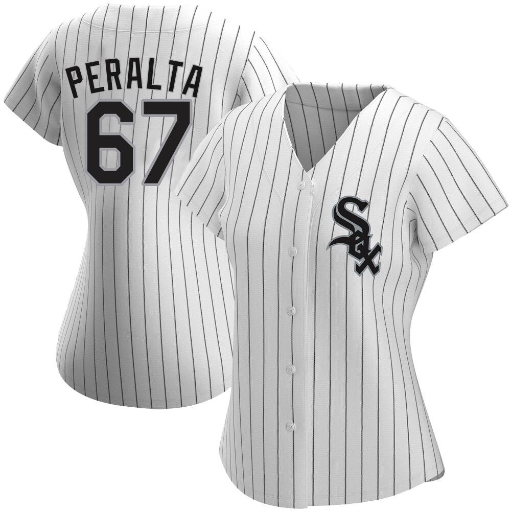 Replica Sammy Peralta Women's Chicago White Sox White Home Jersey Replica Sammy Peralta Women's Chicago White Sox White Home Jersey