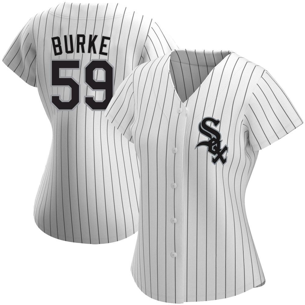 Authentic Sean Burke Women's Chicago White Sox White Home Jersey Authentic Sean Burke Women's Chicago White Sox White Home Jersey